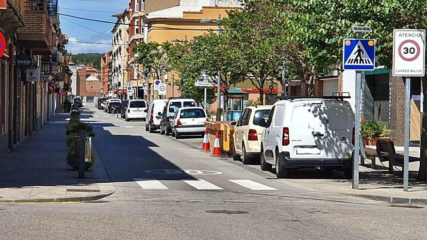 Els vehicles no podien circular pel carrer Major des de l&#039;1 de maig