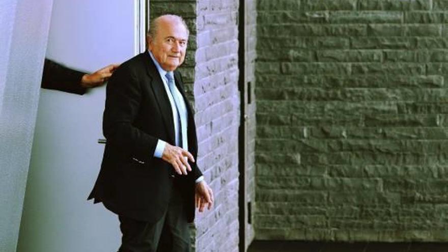 Imagen de archivo de Joseph Blatter, en la sede de la FIFA en Zúrich.