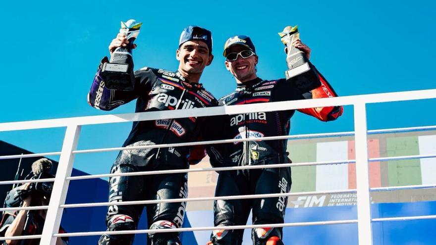El doblete de récord de Aprilia que dispara a Marco Bezzecchi y Jorge Martin en el Mundial