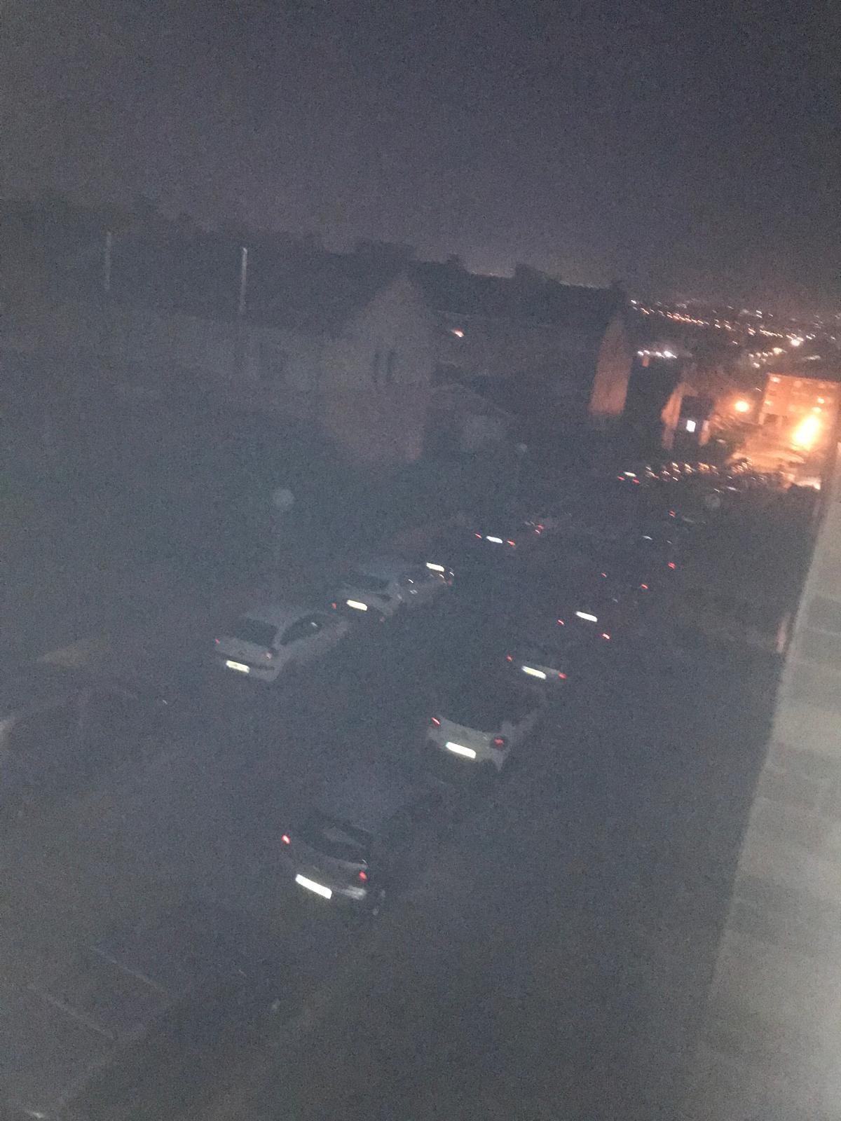 Una de las calles de La Fresneda, a oscuras esta semana.