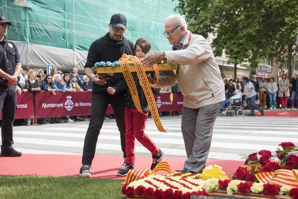 Celebració institucional de la Diada a Manresa