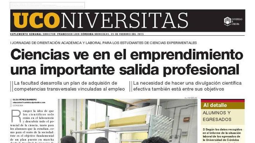 Ciencias ve en el emprendimiento una importante salida profesional