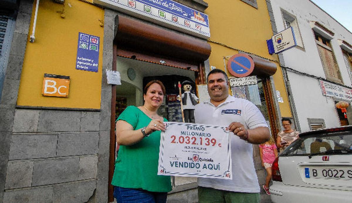 Un apostante de Teror gana dos millones con un pleno al 15