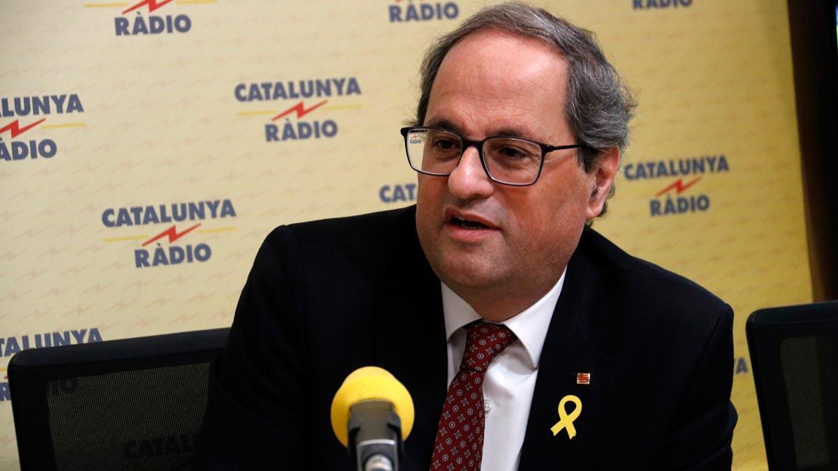 Quim Torra apuesta por "una respuesta democrática sobre el derecho a la autodeterminación"