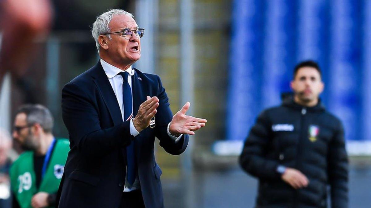 Claudio Ranieri, actual entrenador de la Sampdoria.