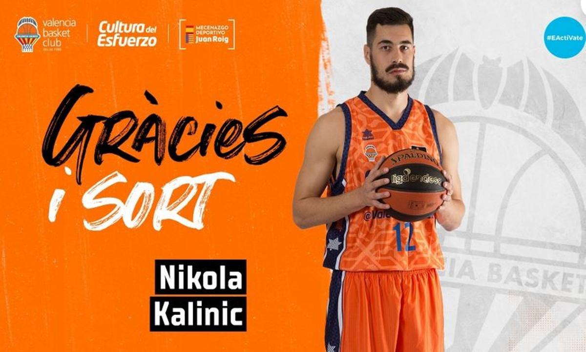 Despedida del Valencia Basket de Nikola Kalinic