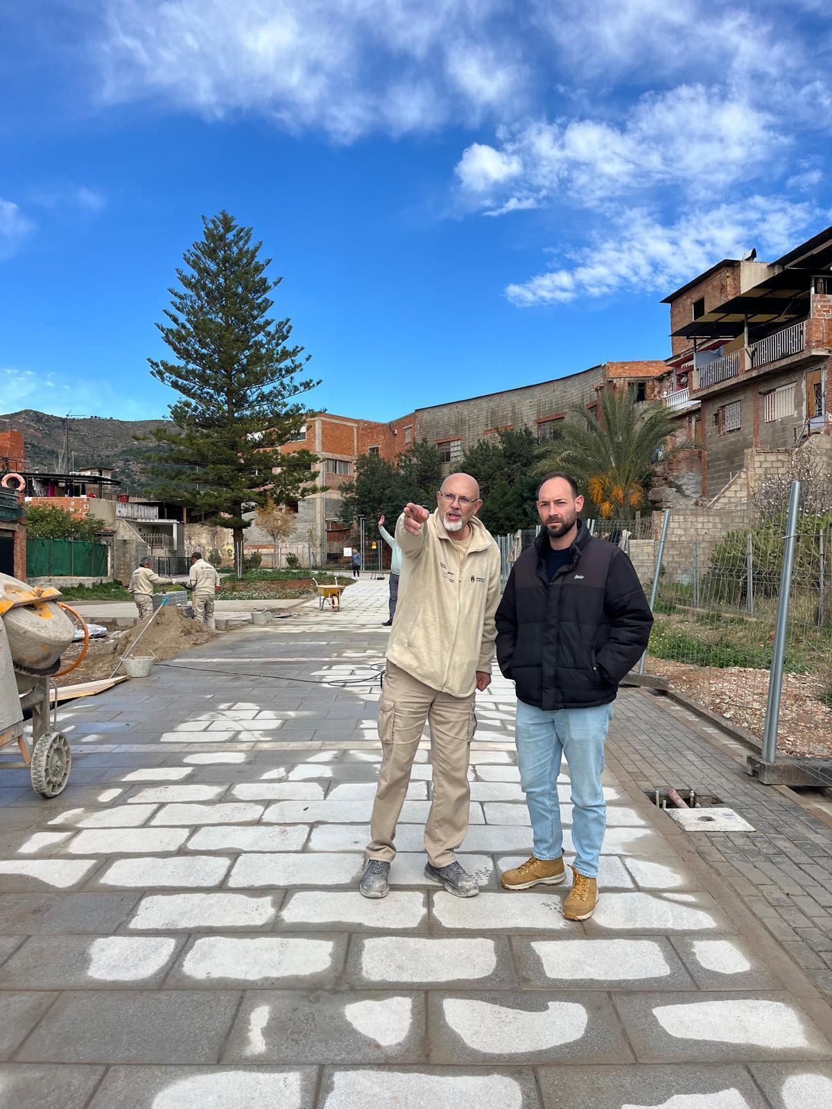 Foto de la visita a las obras del barranco de l'Horteta.