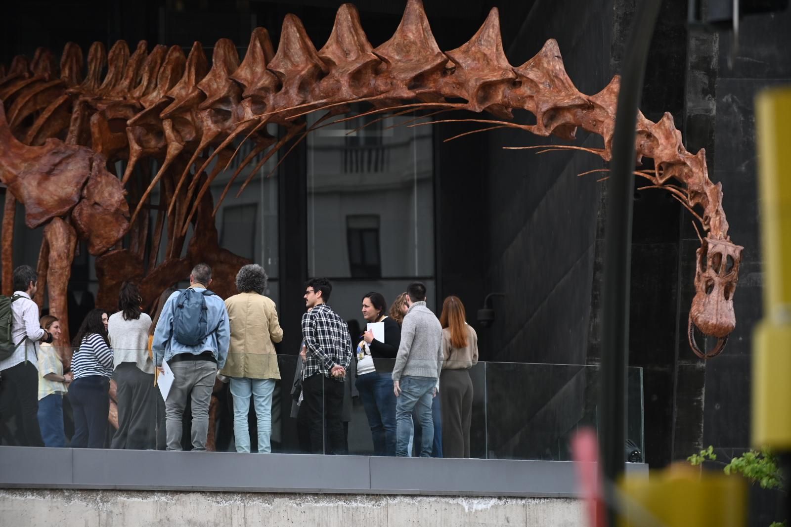 En imágenes | El dinosaurio más grande conocido conquista el Caixaforum de Zaragoza