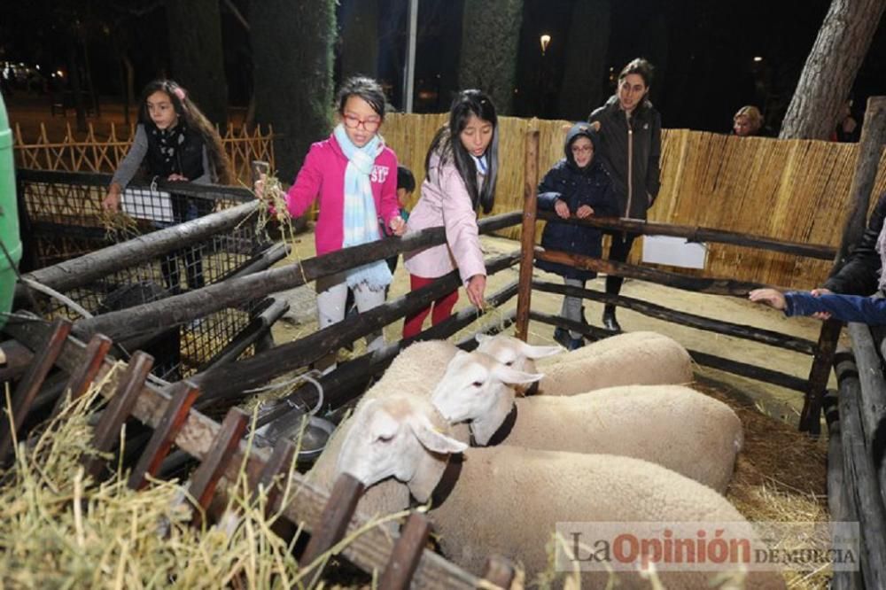 Belén viviente en el Jardín de la Seda