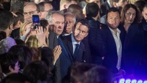 François Bayrou junto a Manuel Valls.