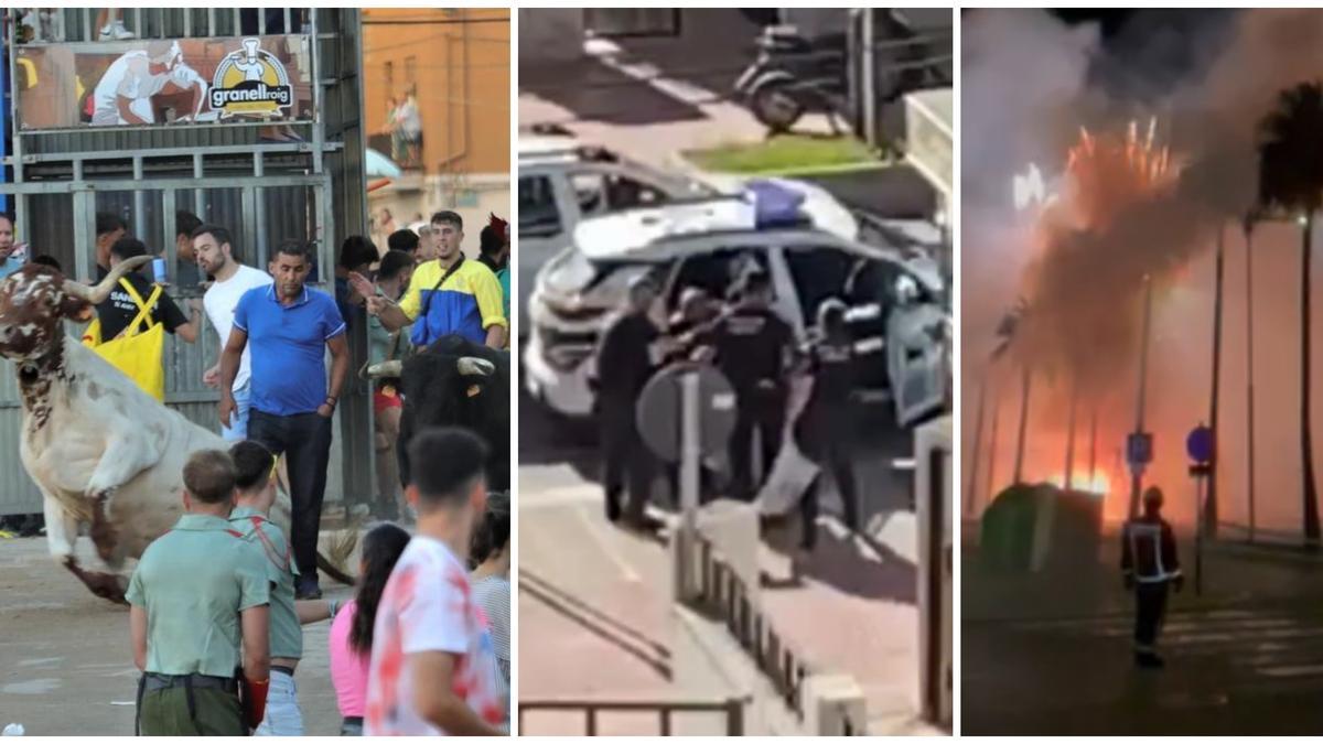 Vídeo: El hombre 'suicida' de la Vall d'Uixó: a punto de morir en un encierro y en un castillo de fuegos y detenido por la Policía