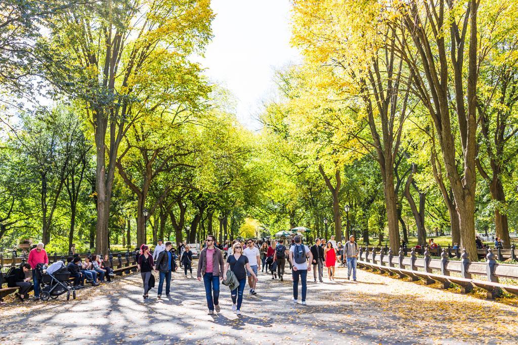 Este parque está muy lleno en fin de semana