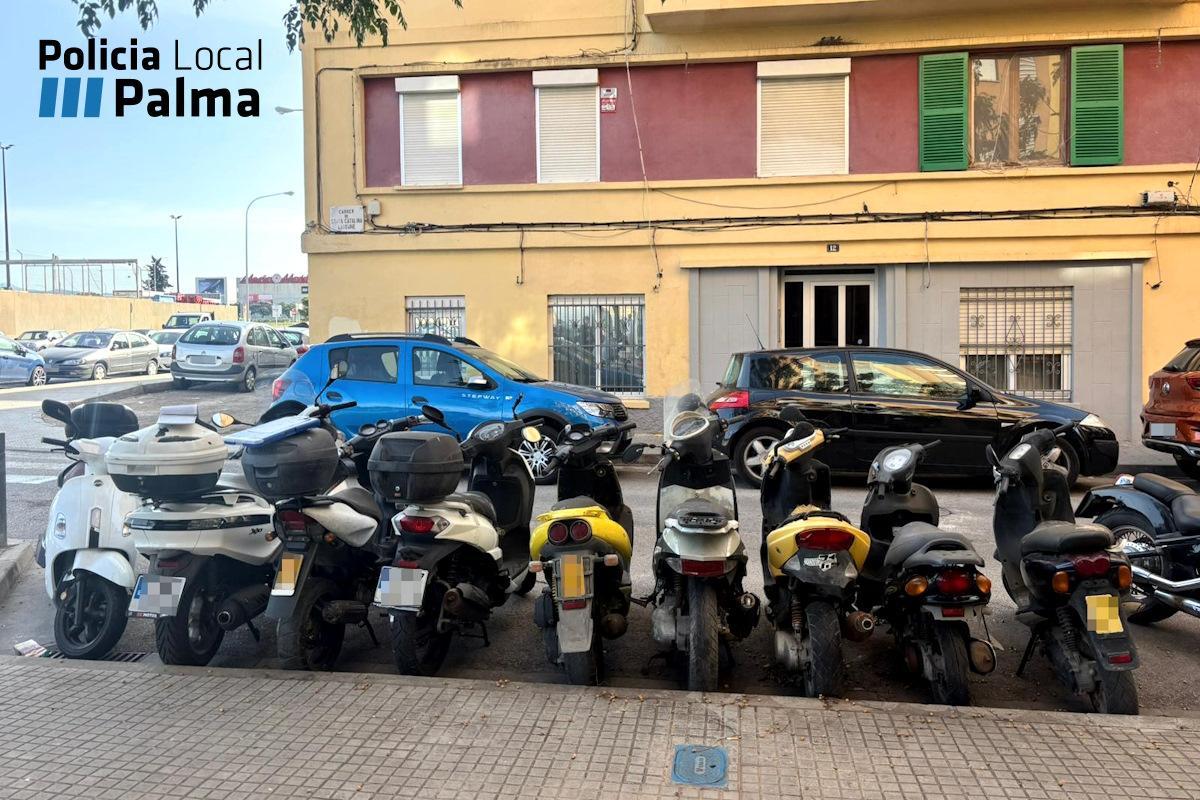 Las motos fueron retirados e inmovilizados en el depósito municipal.