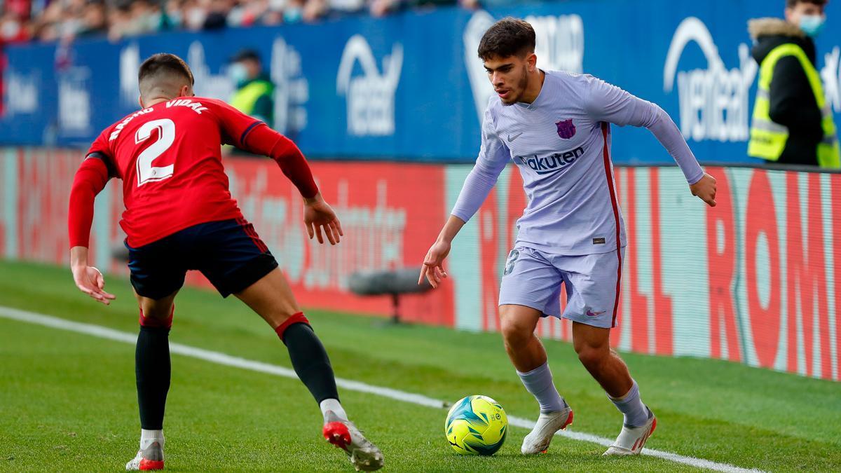 Abde, durante el partido ante Osasuna