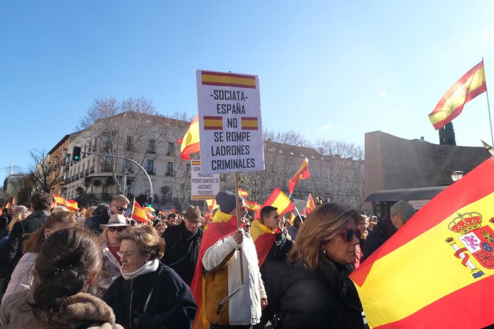 Multitudinària manifestació a Madrid en «defensa de la unitat d'Espanya»