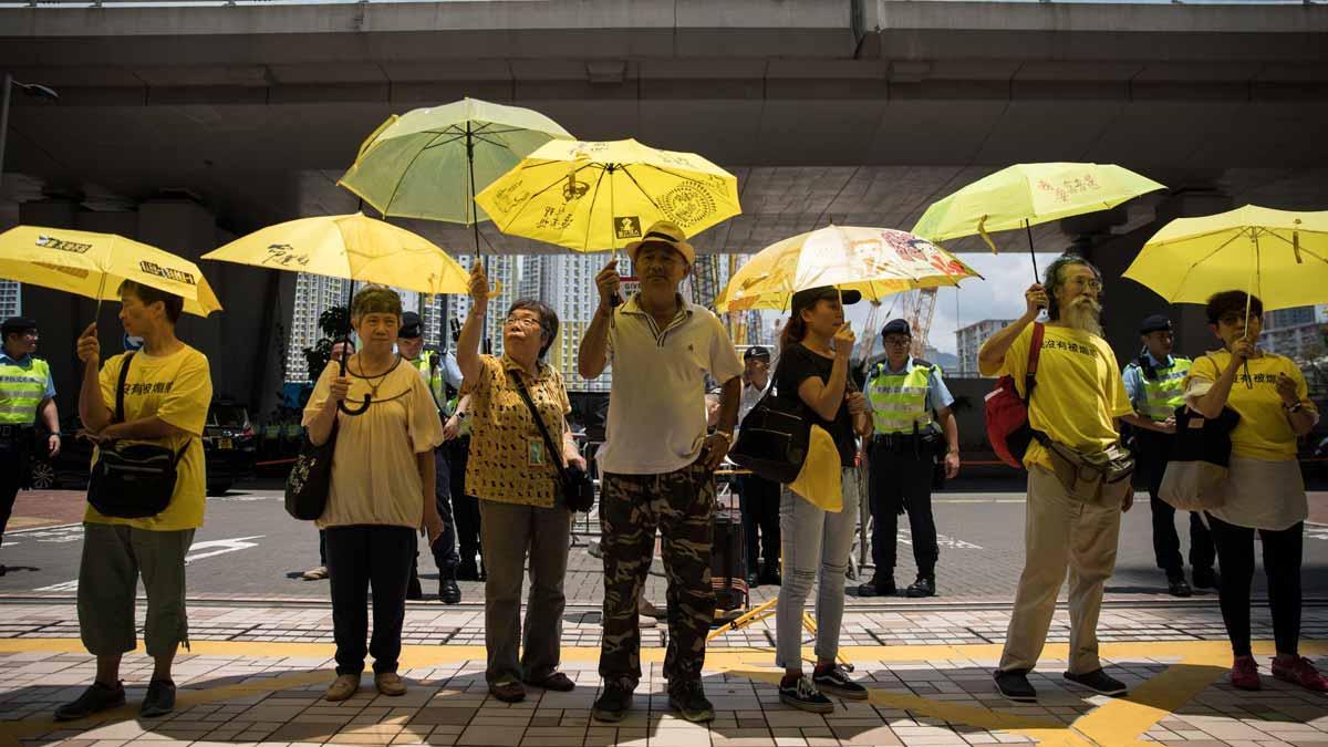 Penas de hasta 16 meses de cárcel para líderes de la 'Revolución de los Paraguas' en Hong Kong
