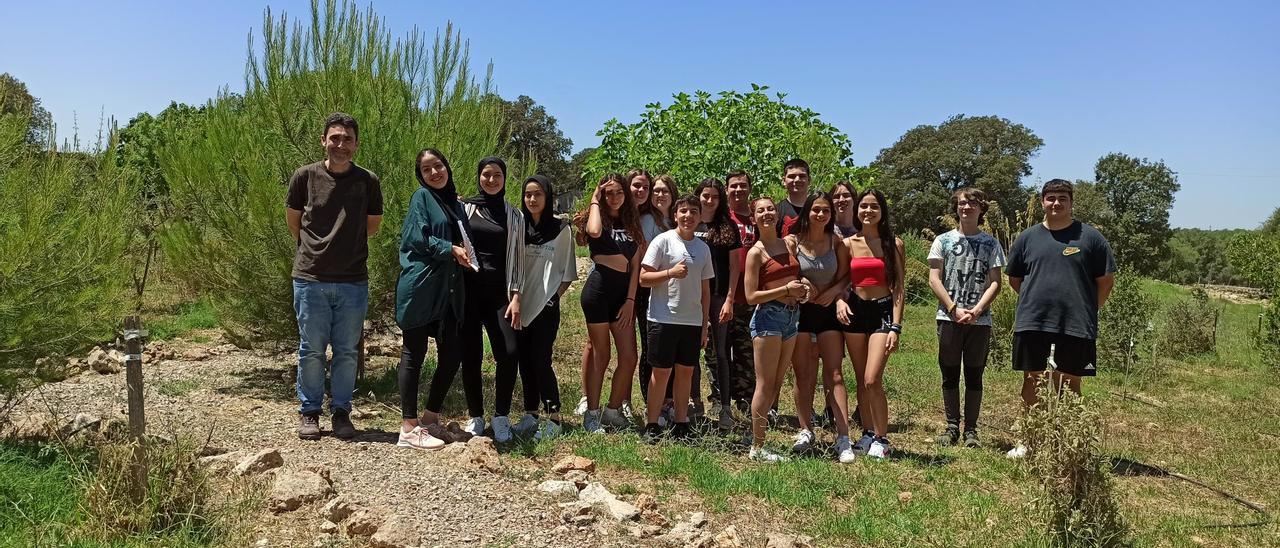 Un grupo de alumnos ha reforestado un área anexa al instituto con más de 500 árboles.