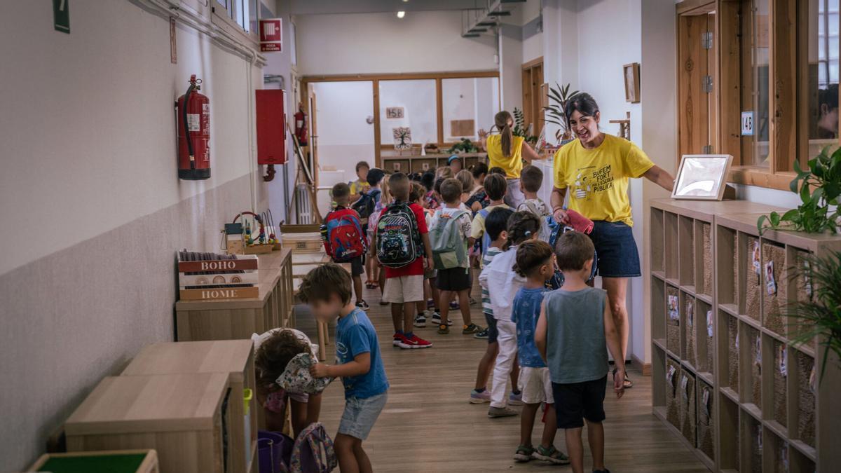 Vuelta al cole en el Institut Escola Tramuntana.