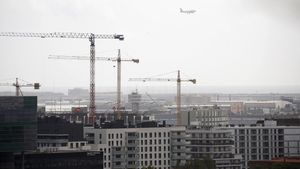 Construcción de viviendas en Barcelona.