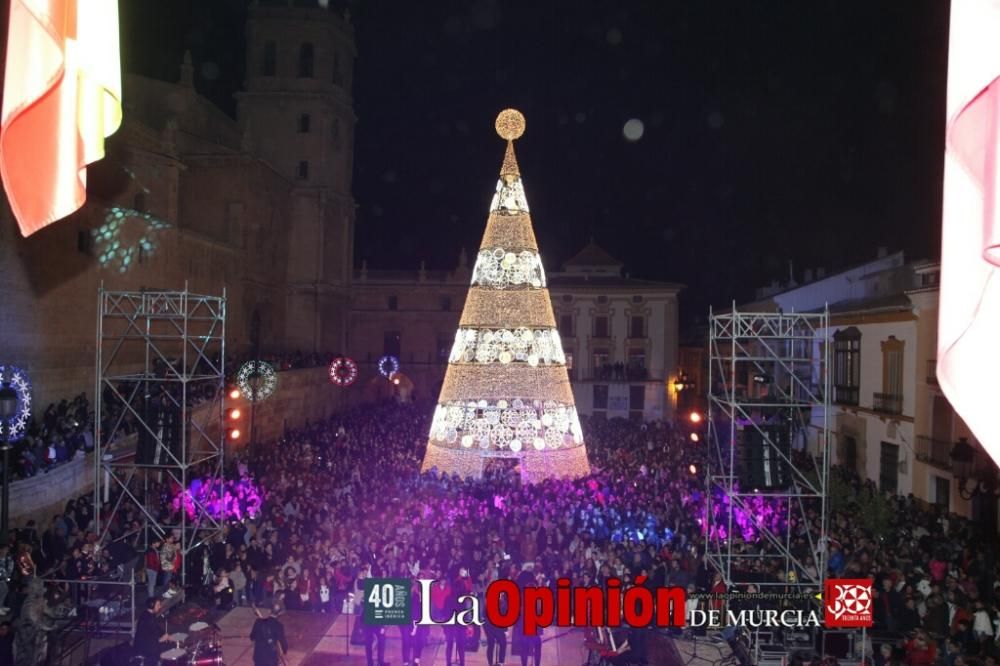 Encendido de luces de Navidad en Lorca