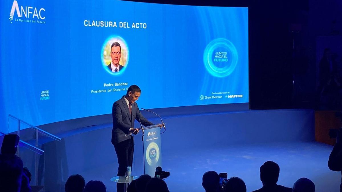 Pedro Sánchrez, en el foro celebrado por Anfac.