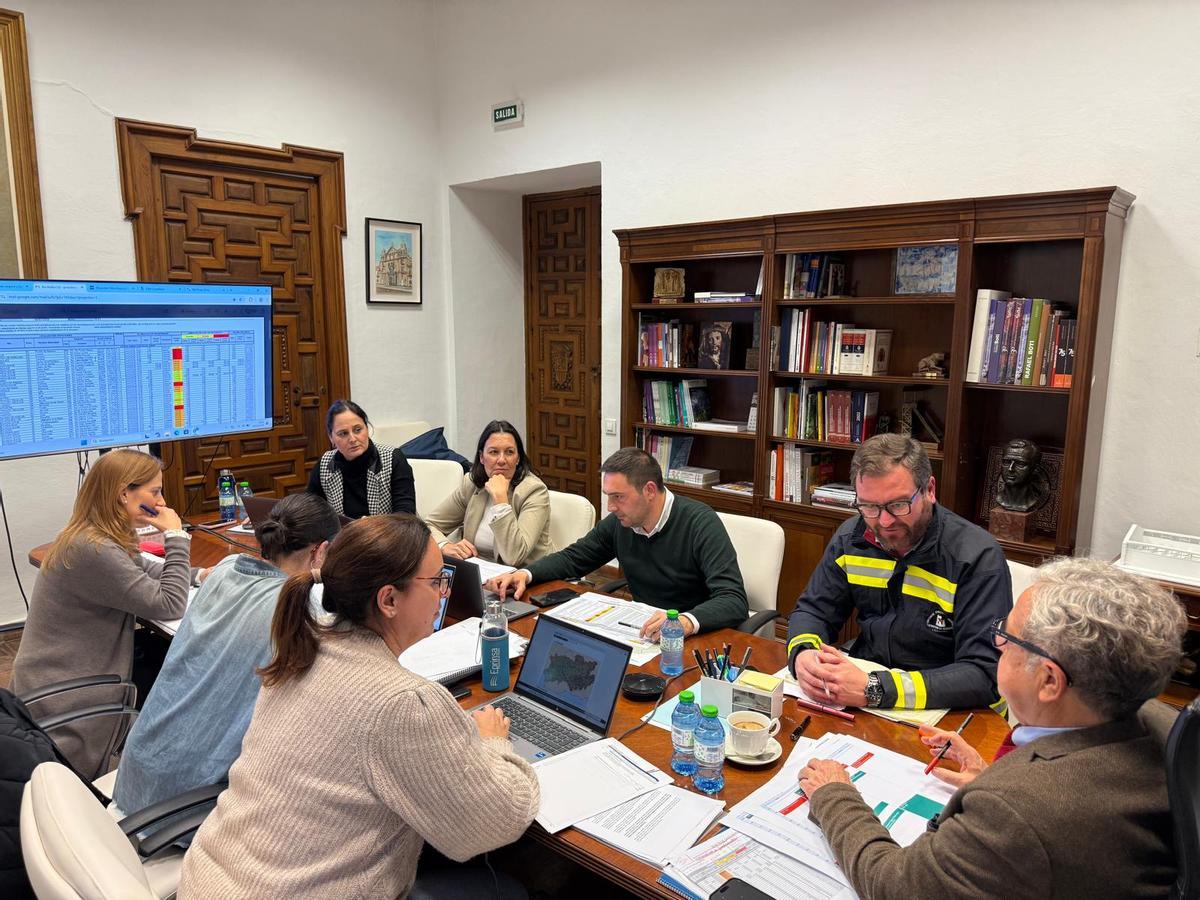 Gabinete de crisis de la Diputación de Córdoba.