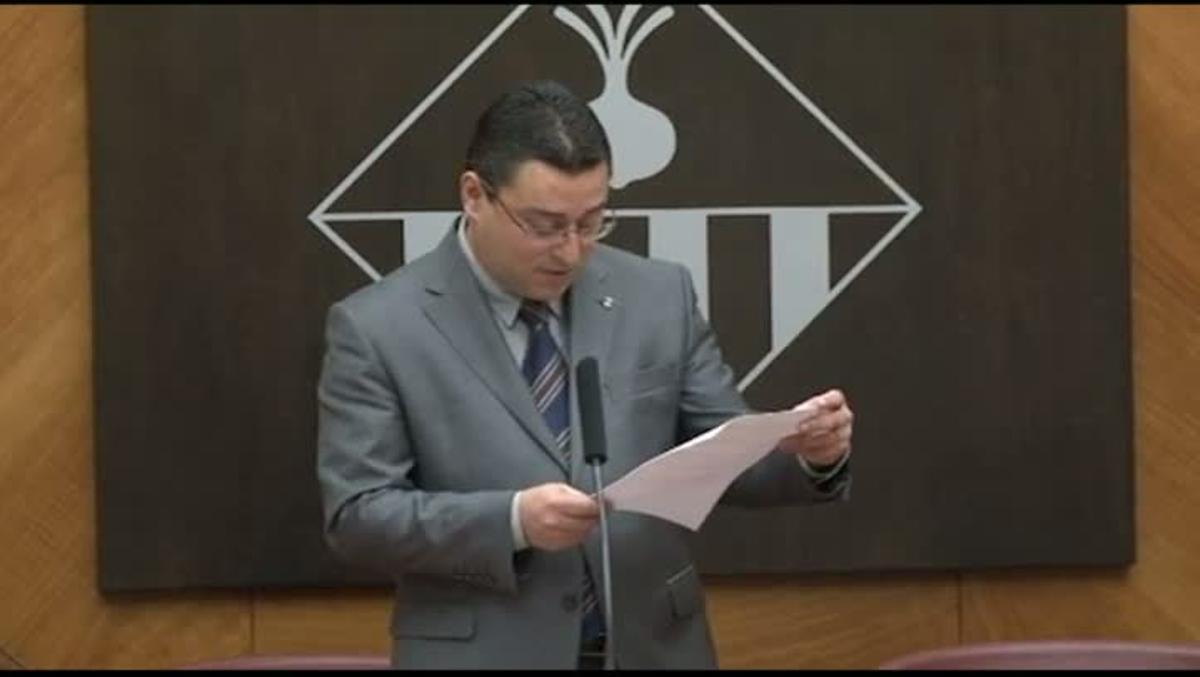 El discurs de Joan Carles Sánchez com a nou alcalde de Sabadell.