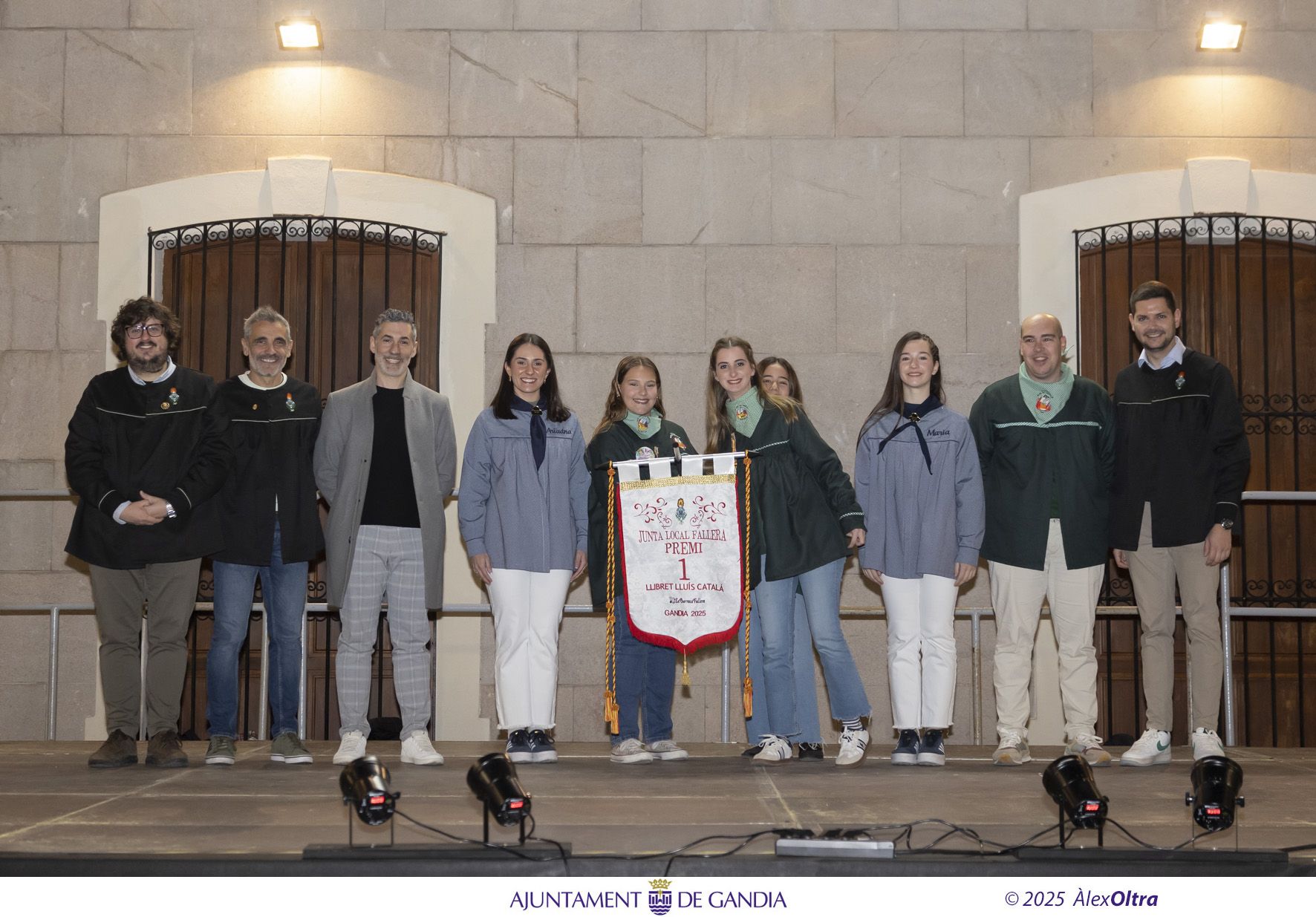 Entrega de premios en las Fallas de Gandia