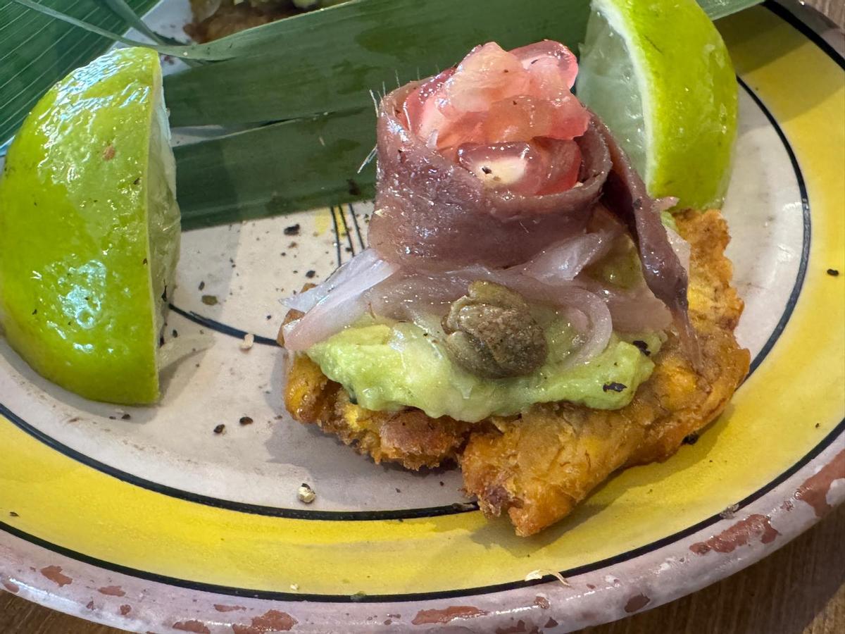 Una tapa d'un restaurant