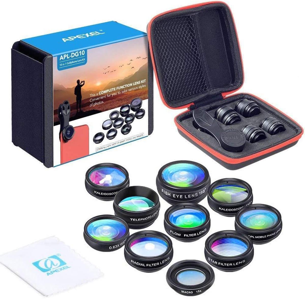 Kit de lentes para convertir el móvil en cámara profesional