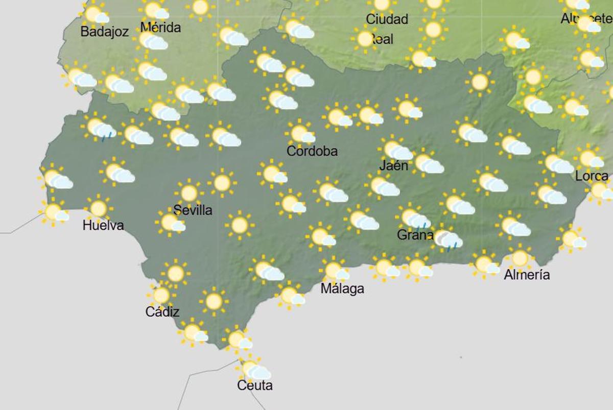 Previsión para el domingo 26 de abril en Andalucía