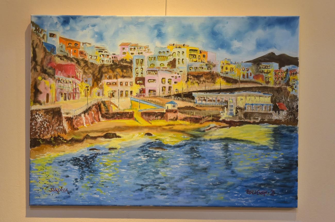 Exposición de pintura de Pedro Cruz en la sala sabor de Gáldar