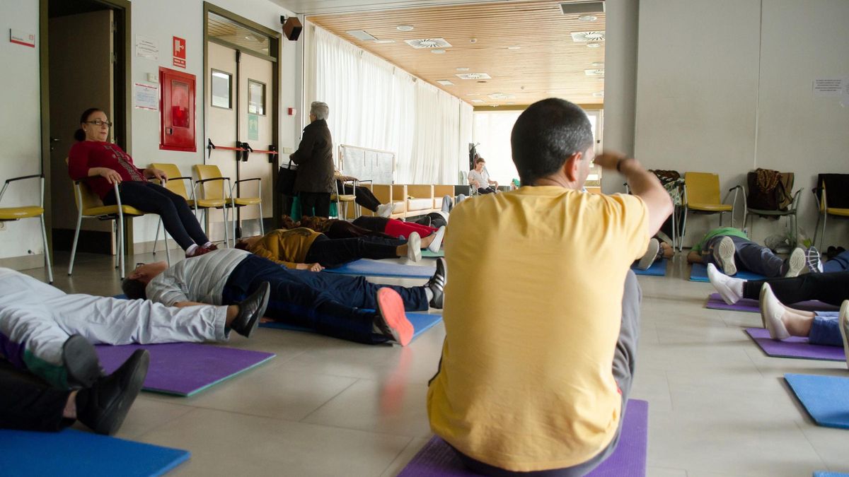 Un taller de gimnasia para mayores