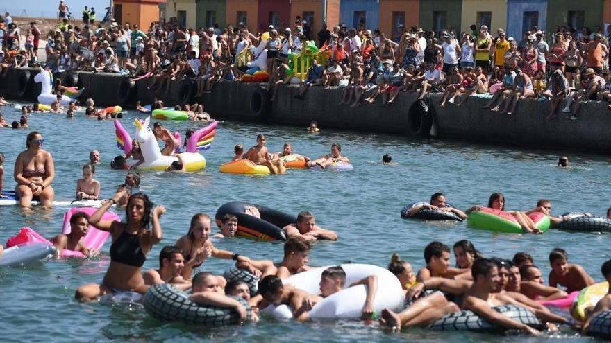 Cucañas de las fiestas patronales del Port del año pasado