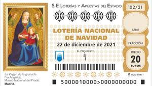 ¿Quina és la imatge del dècim de la Loteria de Nadal 2020?