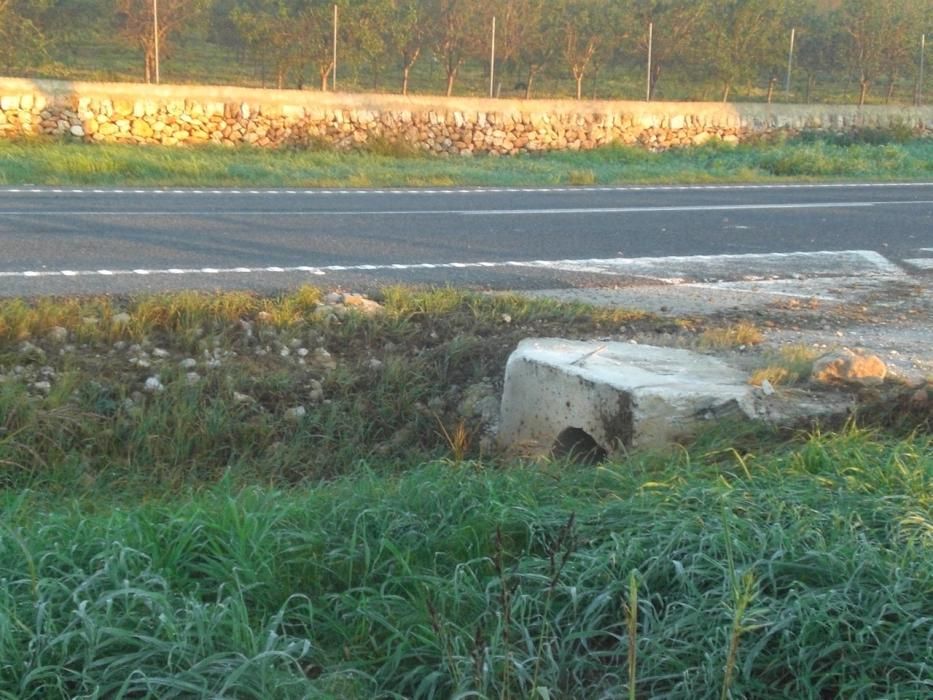 Accidente en la carretera vieja de Sineu