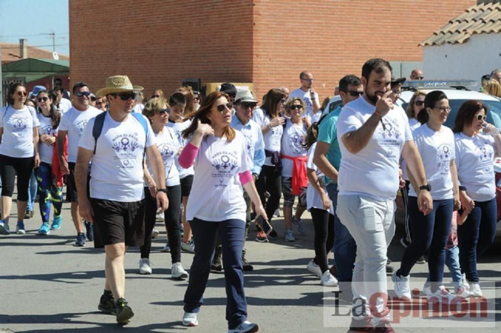 Marcha contra la violencia de género en La Aljorra