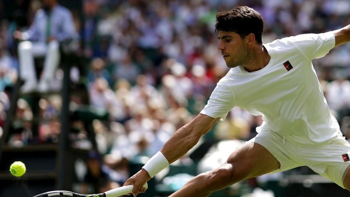 Carlos Alcaraz en Wimbledon