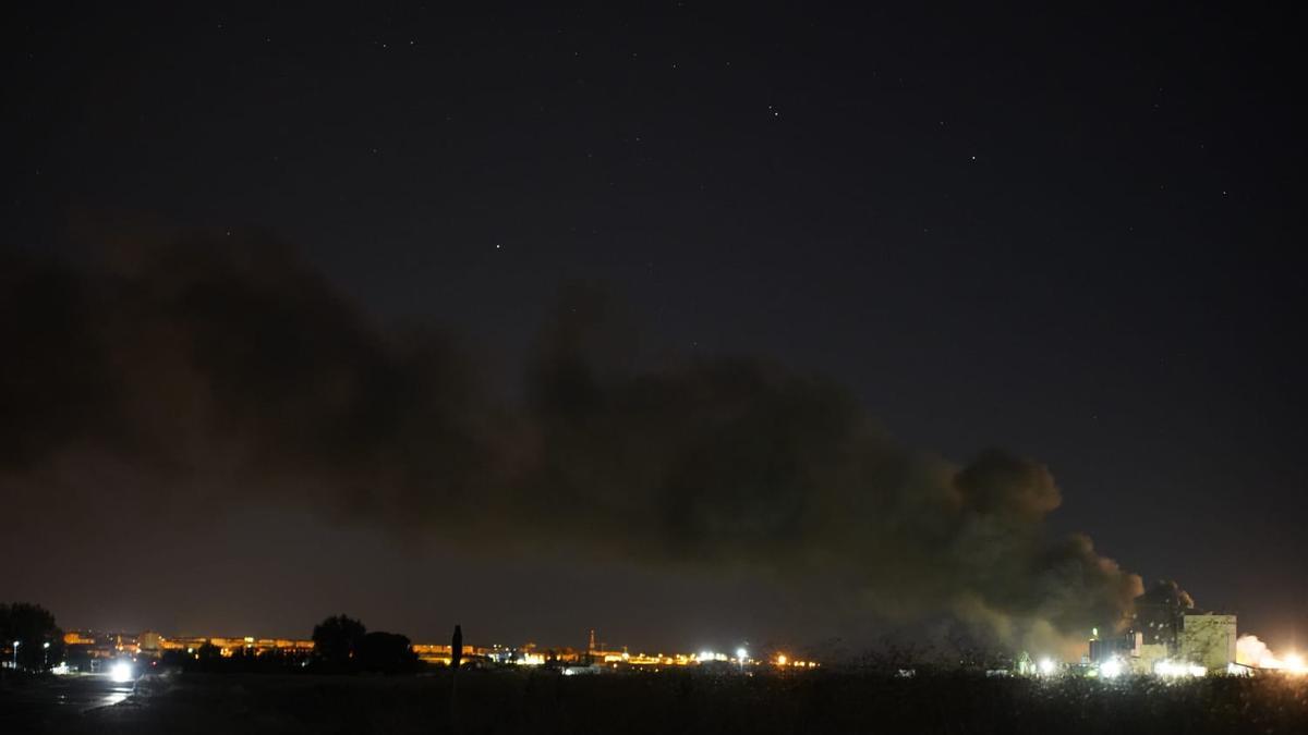 El incendio de Cobadu, desde Zamora capital.