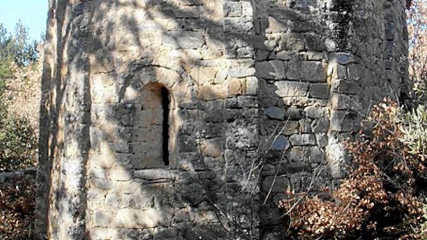 L&#039;absis de l&#039;església romànica de Sant Joan de Sobeig, al Pont de Bar