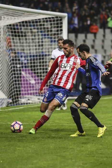 El partido entre el Real Oviedo y el Girona, en imágenes