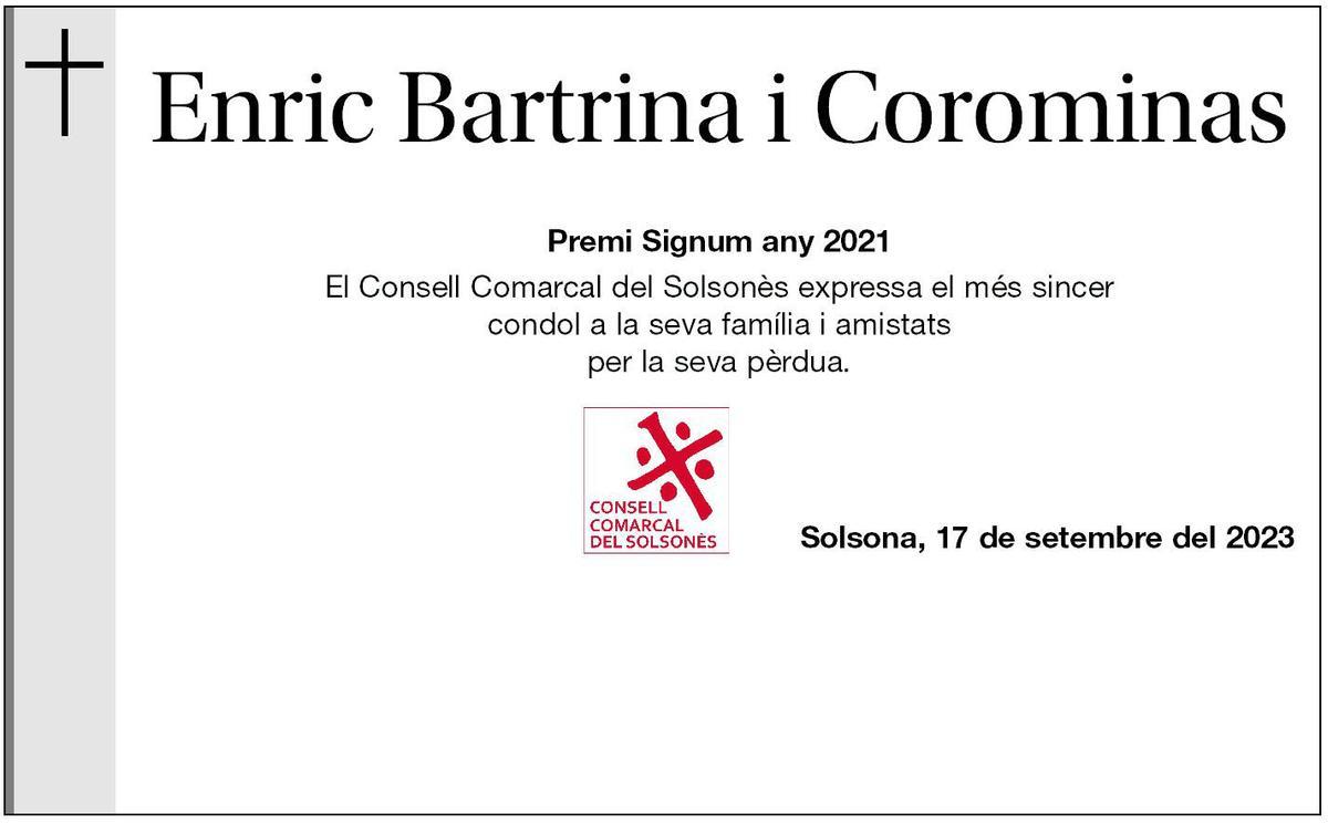 ENRIC BARTRINA COROMINAS