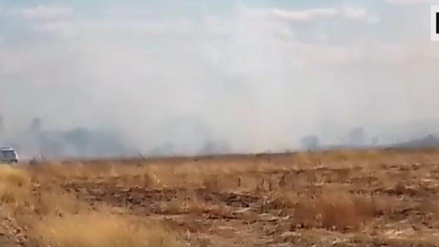 Un anciano de 90 años resulta herido en un incendio entre Catarroja y Paiporta