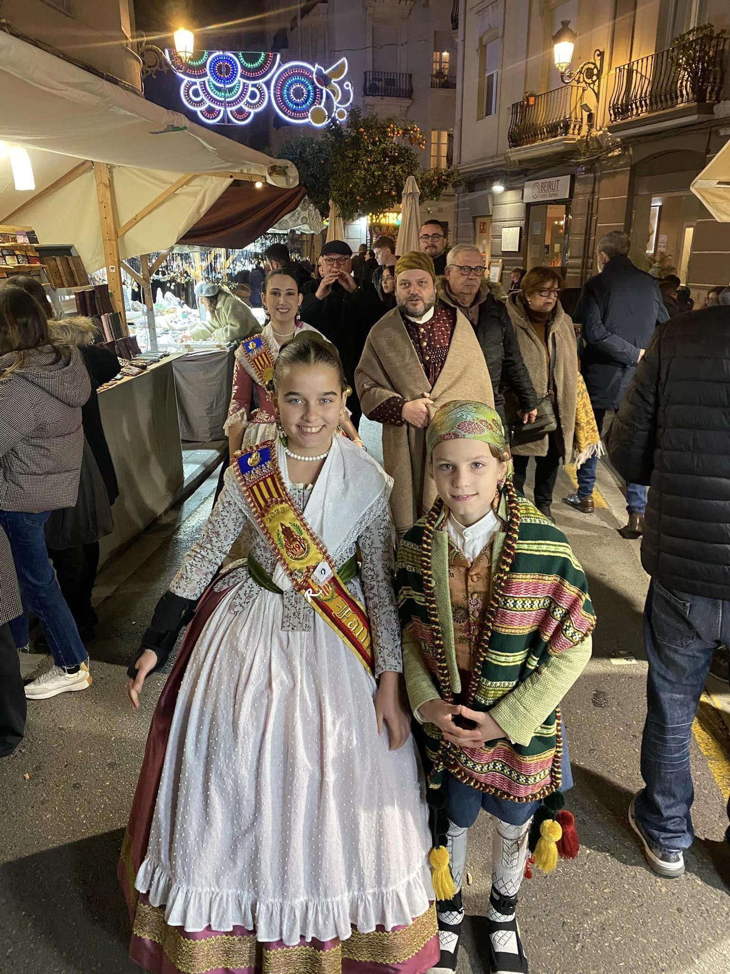 Todo preparado para el Mercado Tradicional de San Blas de la falla Clero