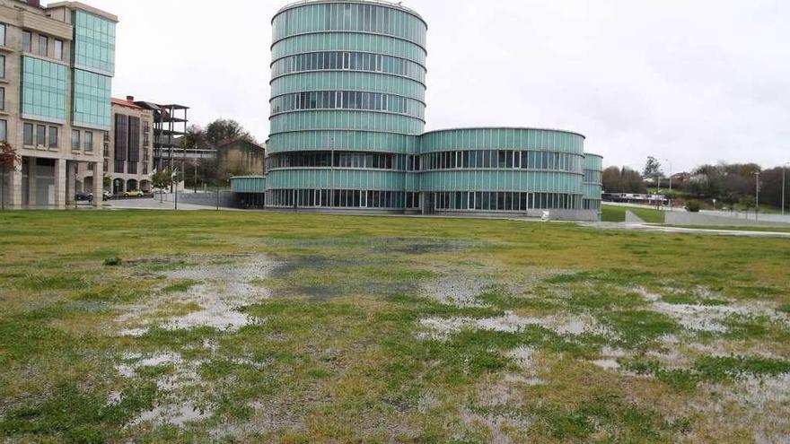 La Praza de Galicia, con la casa consistorial al fondo. // Bernabé/Javier Lalín