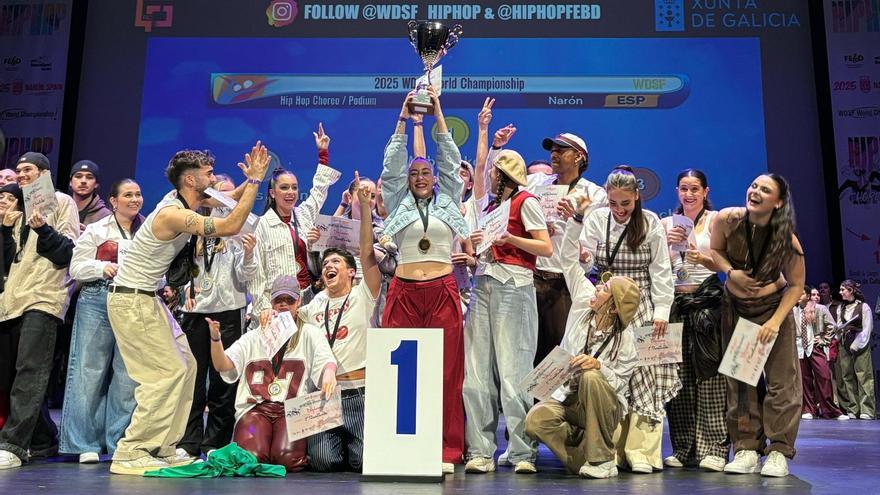 Esta actuación de la escuela Media Punta le dio a Vigo el oro en categoría Absoluta del Mundial de hip-hop