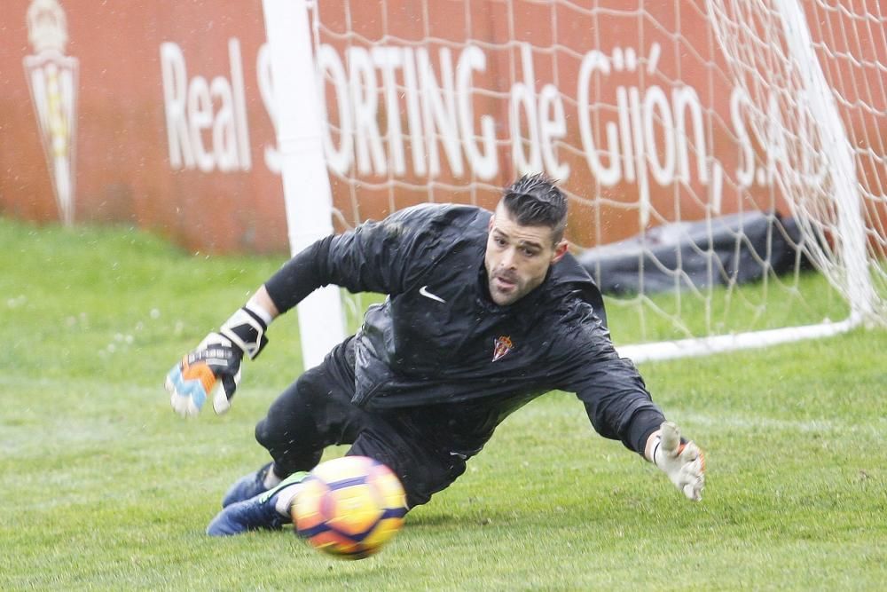 Entrenamiento del Sporting