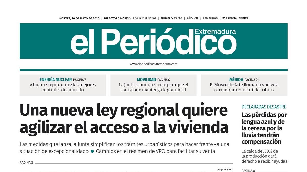 Consulta la portada correspondiente al día 20 de mayo de 2025