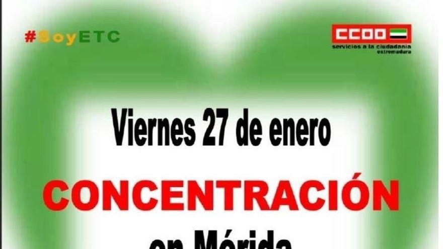 Concentración en Mérida para defender la continuidad del programa &#039;El ejercicio te cuida&#039;