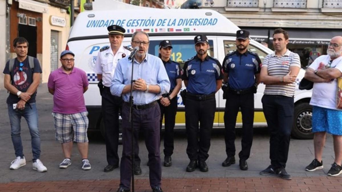 El delegado de Seguridad, Salud y Emergencias de Madrid, Javier Barbero, en un acto público.